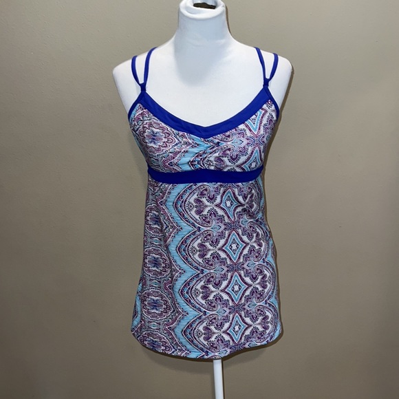 Prana Tank with Built in Bra Empire Top - Picture 1 of 4